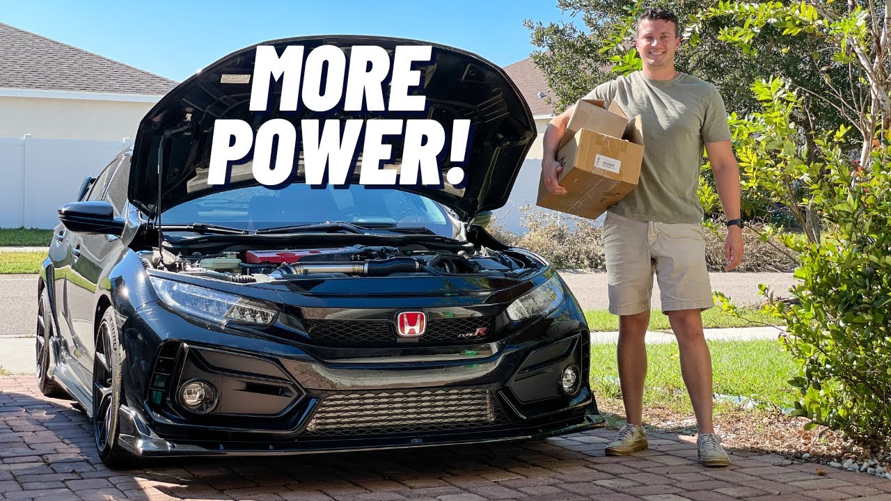 Установка впускной трубы турбины PRL и расходомера воздуха RACE на мой Civic Type R!