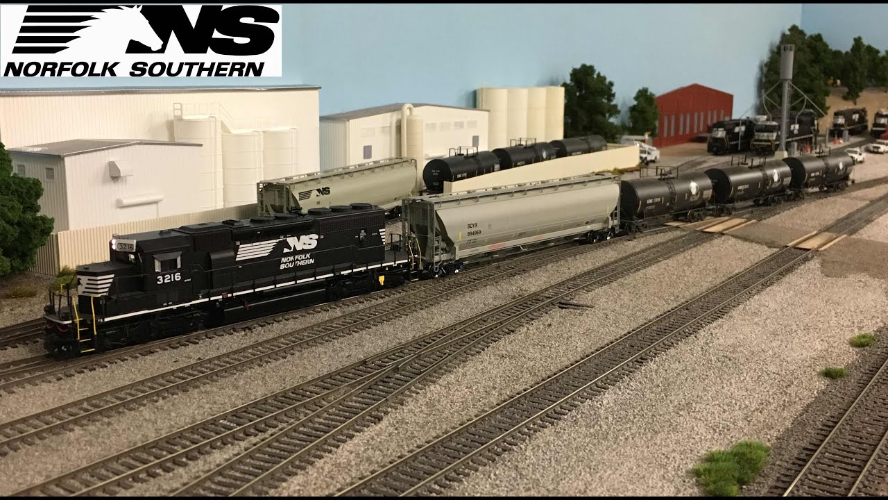 Norfolk Southern switching out the the food processing plant