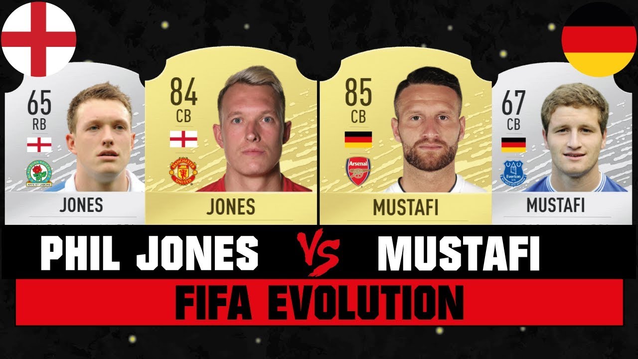 PHIL JONES VS MUSTAFI FIFA EVOLUTION 😱🔥| FIFA 10 - FIFA 20