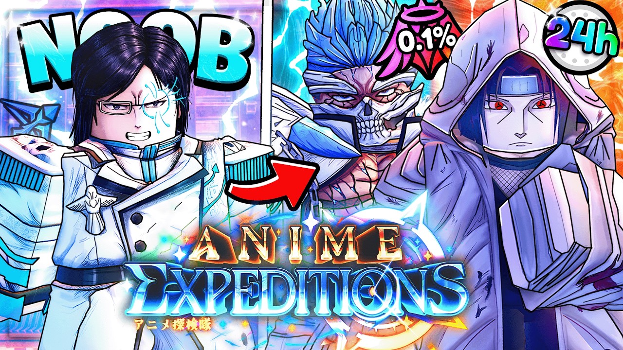 Я потратил 24 часа на прохождение НОВОГО обновления Anime Expeditions! | От нуба до про