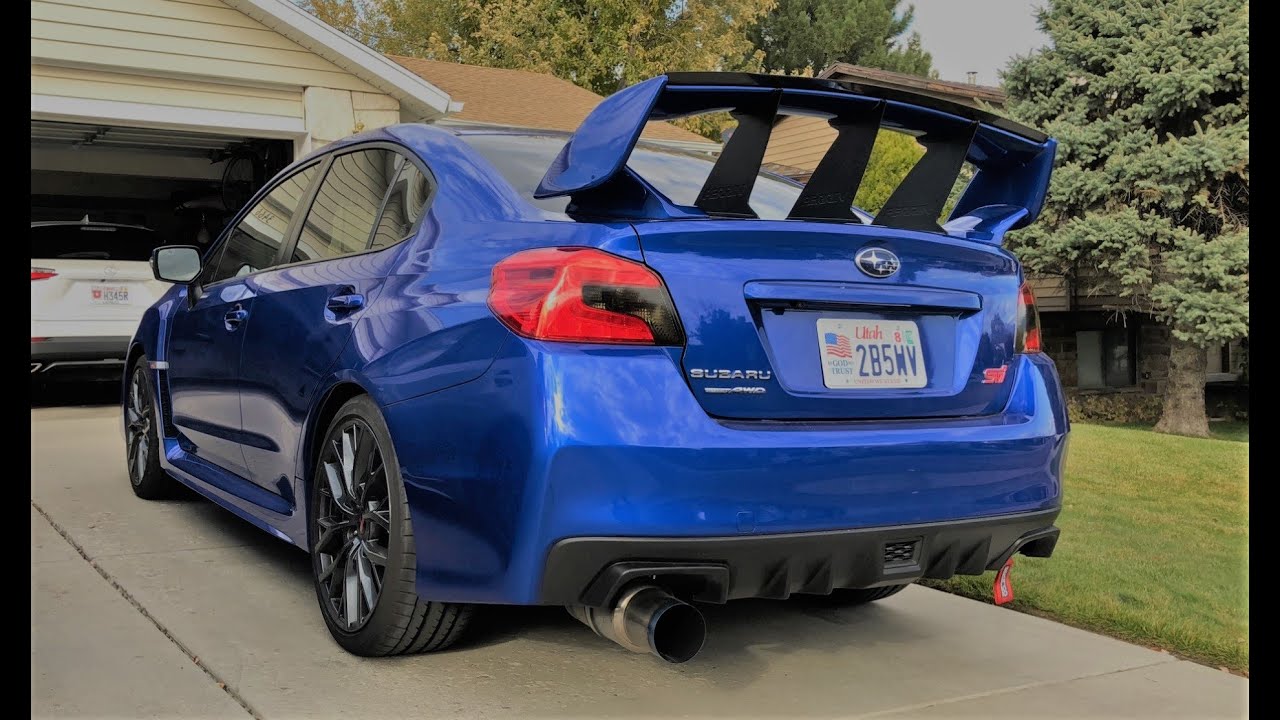 Giving my 2019 STI's rear end a makeover! Wing stabilizer and gurney flap install