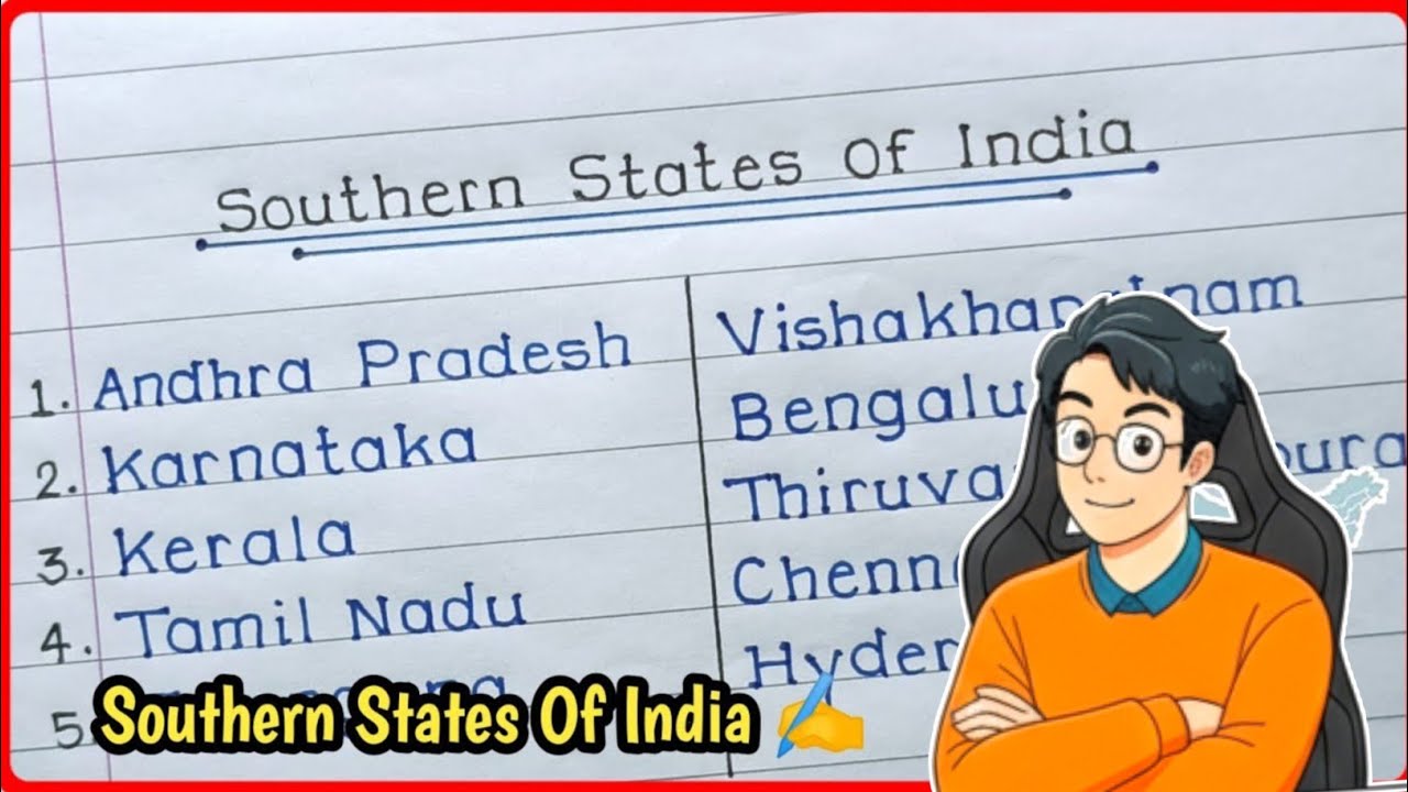 Southern States Of India|| 5 Southern States Of India With Capital|| State Name|| #state #india