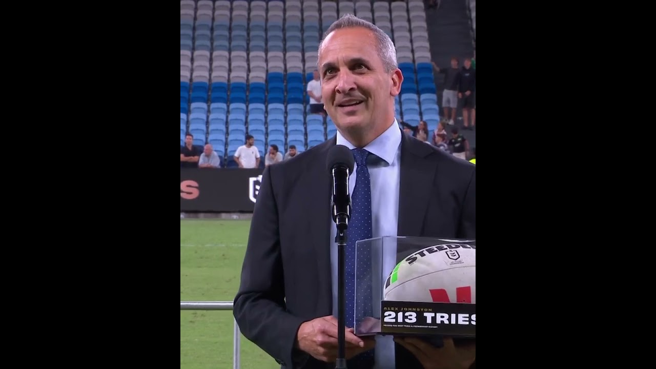 The greatest try scorer - Alex Johnston 
