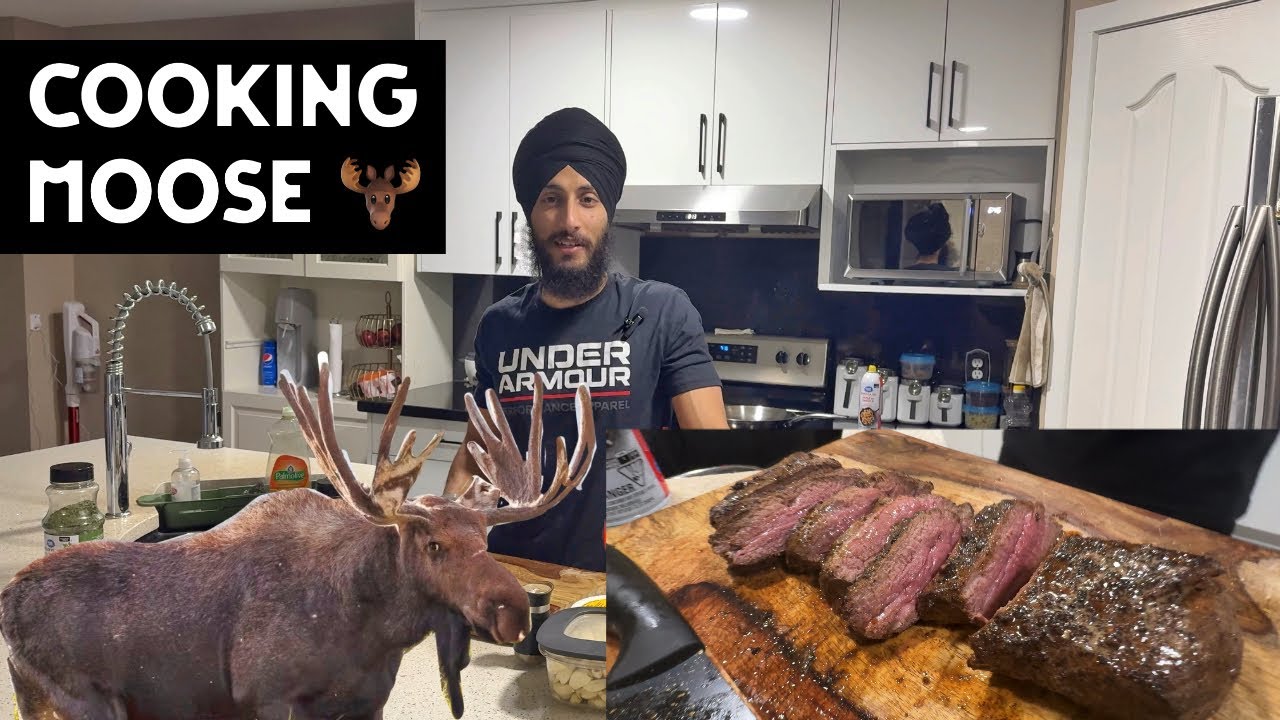 Cooking Moose Roast | Punjabi cooking vlog | 