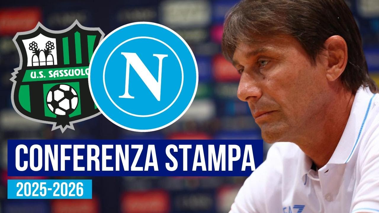 CONTE in conferenza stampa per Sassuolo Napoli 🎙️ Serie A 2025-26 ⚽ VIDEO INTEGRALE
