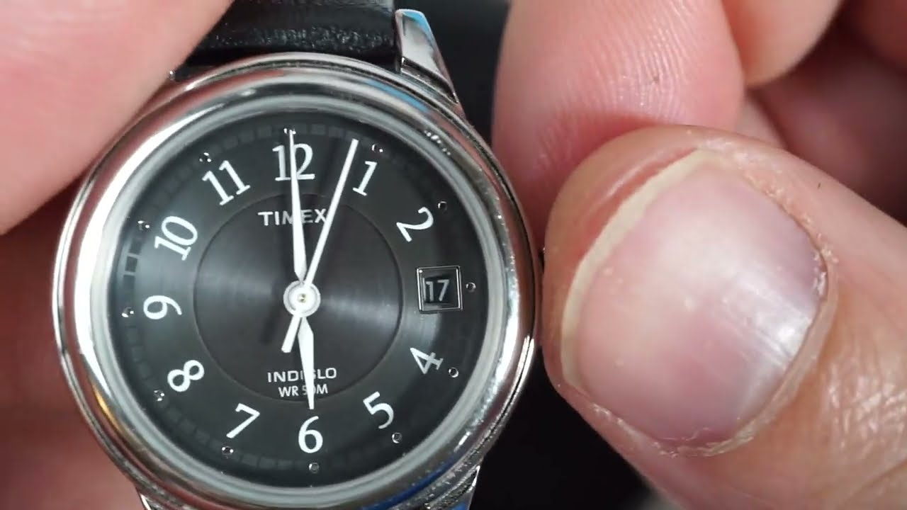 Timex watch 35 CR 1216 with indiglo repair different size battery replacement