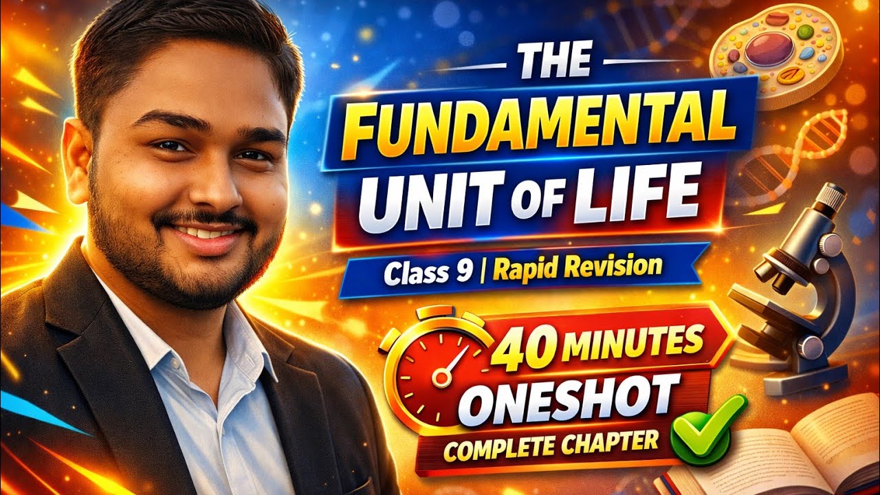 Class 9 : The Fundamental Unit of Life (Cell) | Biology | One Shot |Rapid Revision |Complete chapter