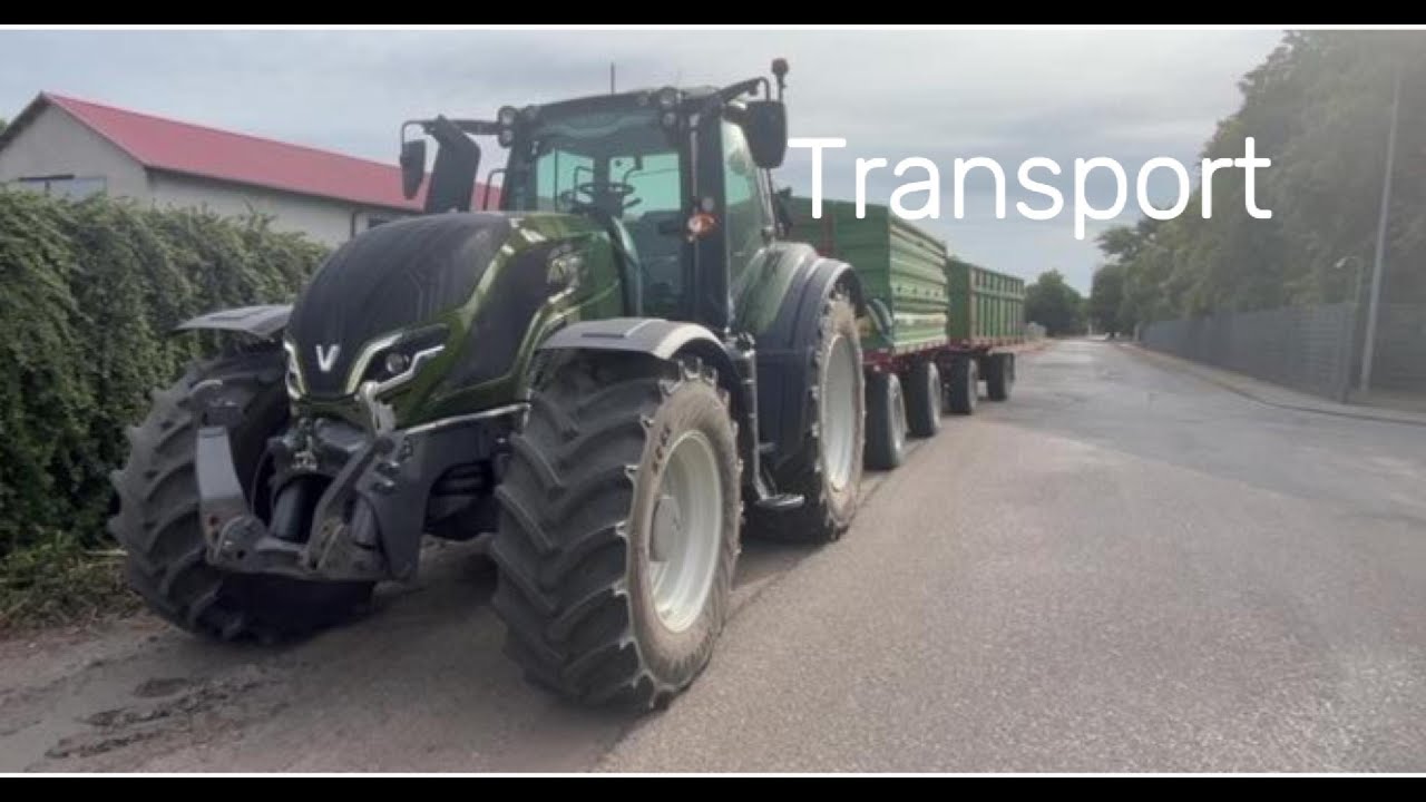 Transport jęczmienia 2025 VALTRA T175 VERSU Cab View VLOG #1