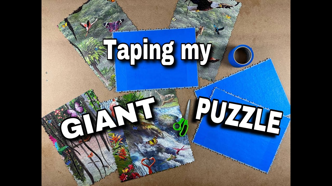How I divide, flip and tape my GIANT PUZZLES!