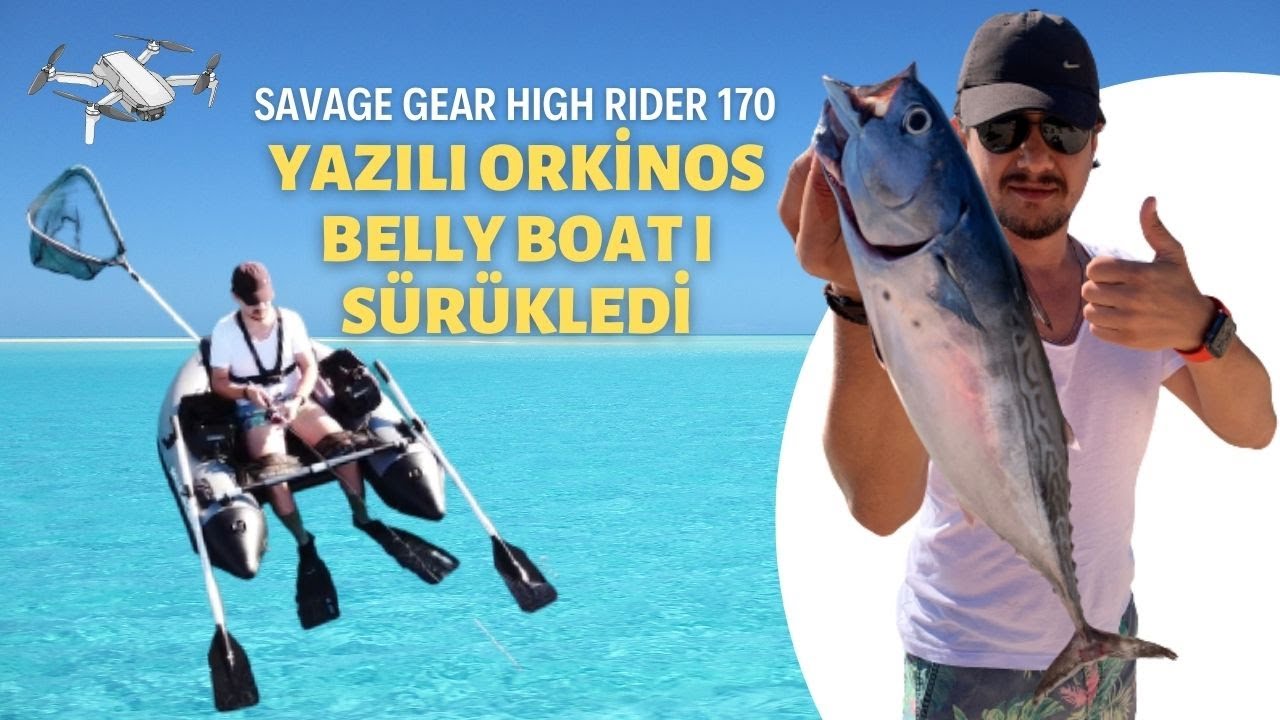 Balık BELLY BOAT ‘I SÜRÜKLEDİ 🔥  - Drone Çekimi ve Muhteşem doğa - 1080P
