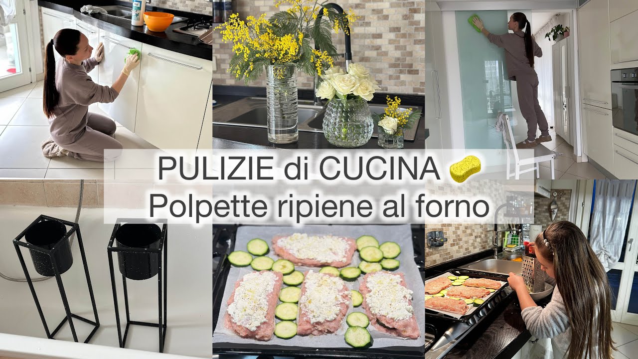 Pulizie della cucina | Polpette ripiene al forno 