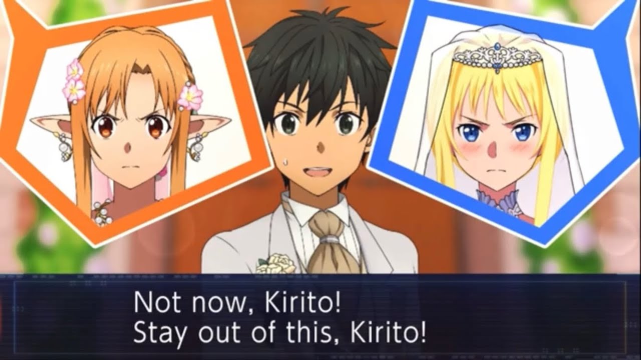 Sword art online Alicization Rising steel Wedding Asuna Fight for Kirito