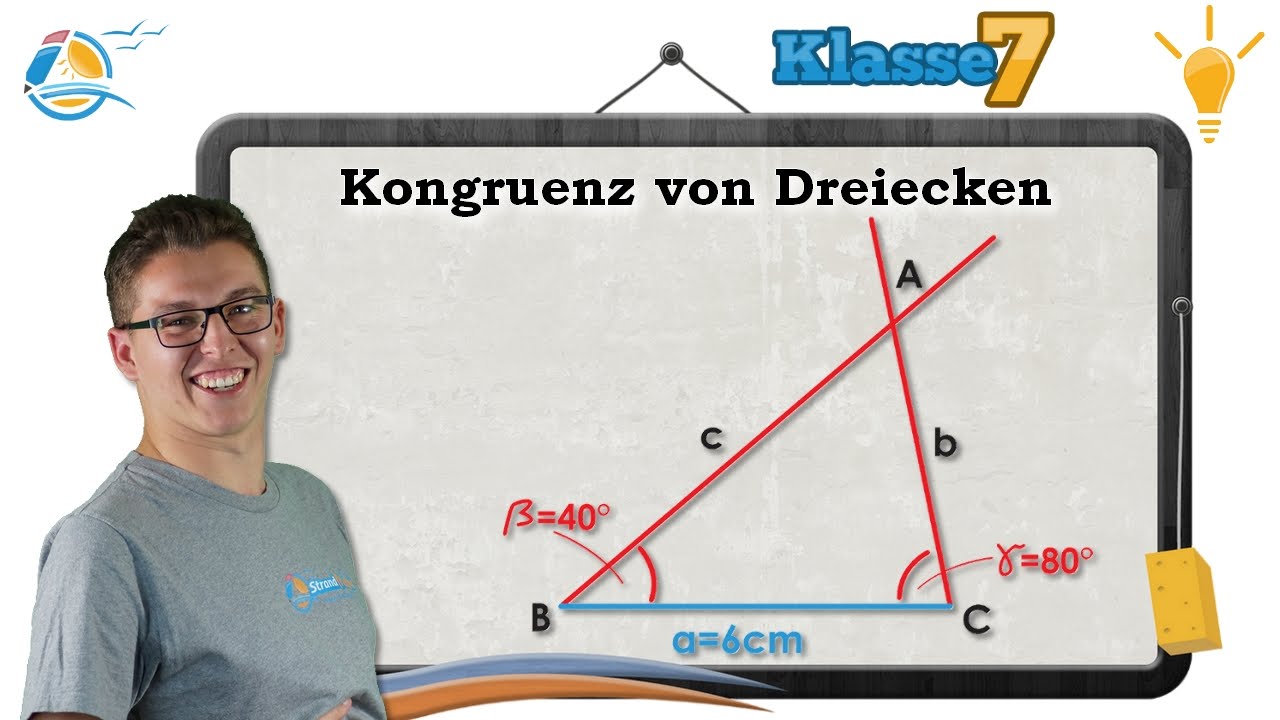 Kongruenz von Dreiecken || Klasse 7 ★ Wissen