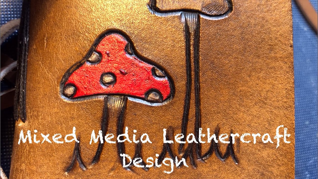 Using Acrylic Paints to Make Carved Designs POP!! #leatherwork #leathercraft #art #artist #craft