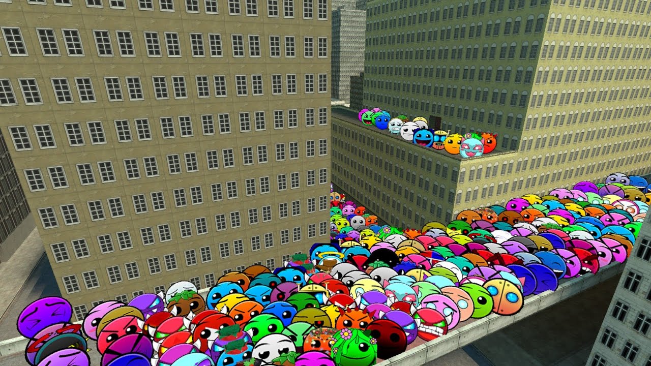 Lobotomy Dash and Geometry Dash Nextbots Family Chase me in Garry's Mod