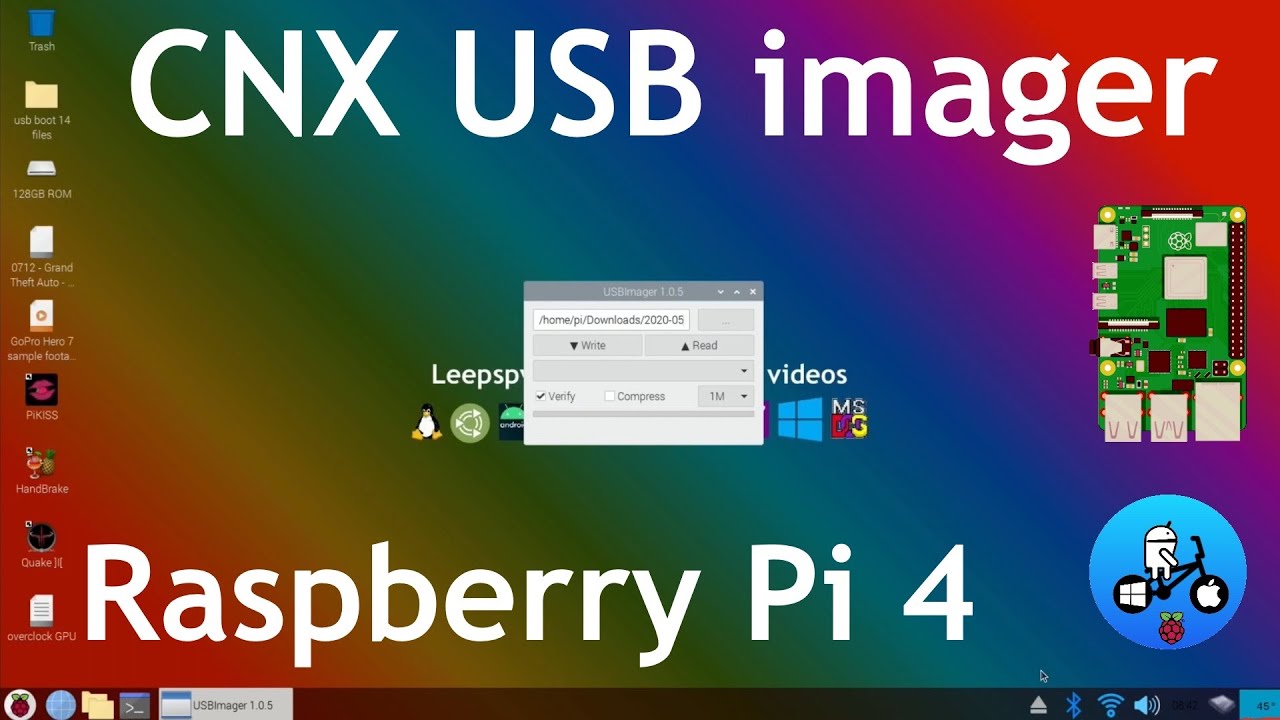 New CNX Usb imager Raspberry Pi 4. Plus 4tb Retropie storage & transfer.