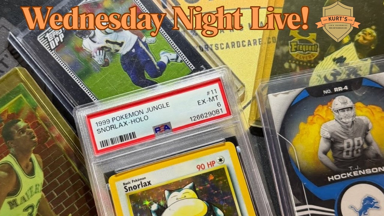 Wednesday Night Live: Pokémon, 90s Card Cleaning, Scratch removal, Edge care, grade reveal