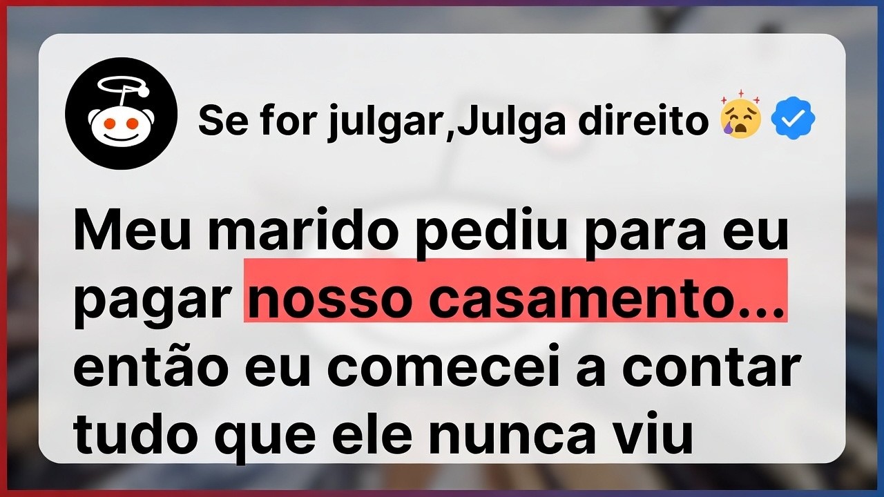 Meu marido pediu para eu pagar nosso casamento