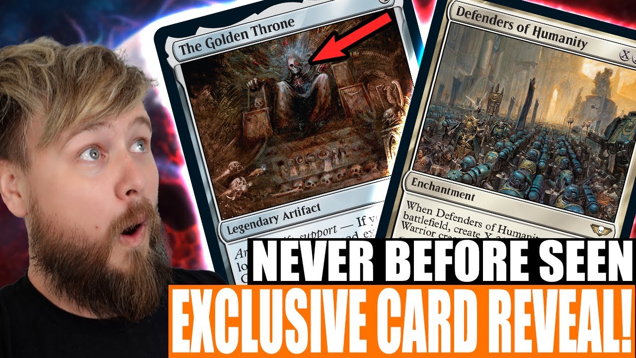 NEW CARD REVEALED! The Golden Throne Is REAL?! | Magic: The Gathering & Warhammer 40,000