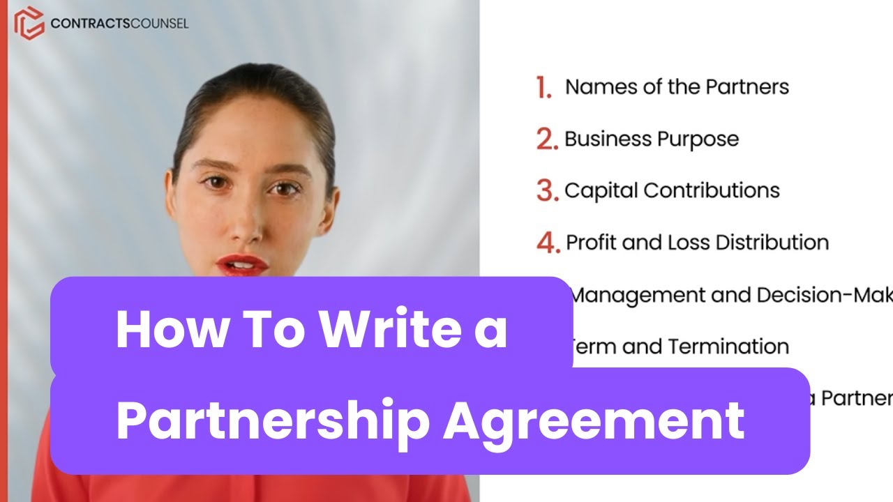 How to Write a Partnership Agreement [Lawyer Templates Available]