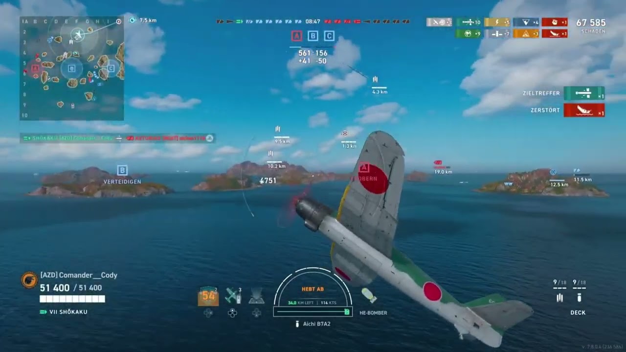 Shokaku lässt die Gegner volllaufen  Let´s play World of Warships Legends