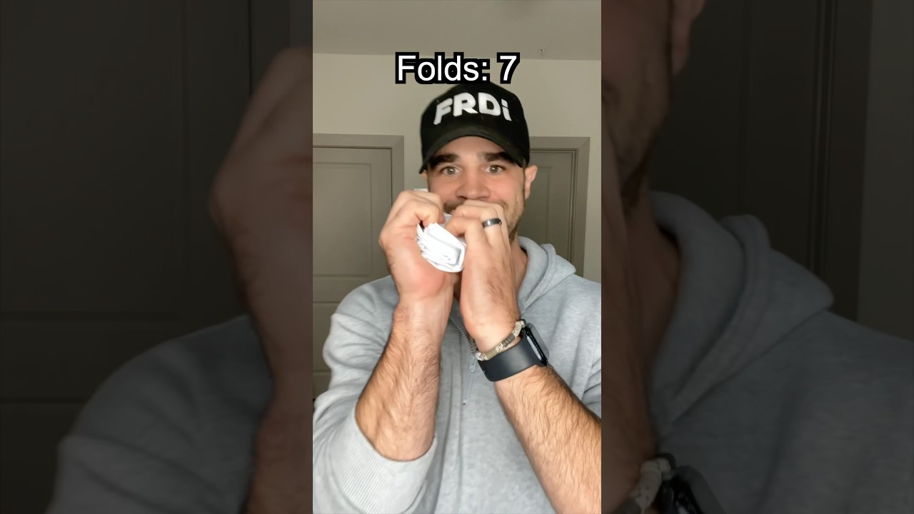 Складываем лист бумаги 42 раза 😂