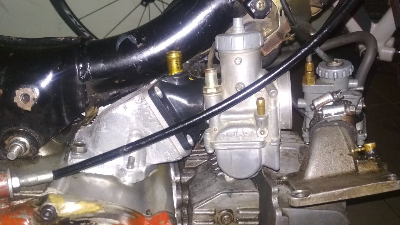 tutorial pemasangan jumbo intake manifold ( intake kodok) rc series / jet cooled sleep engine