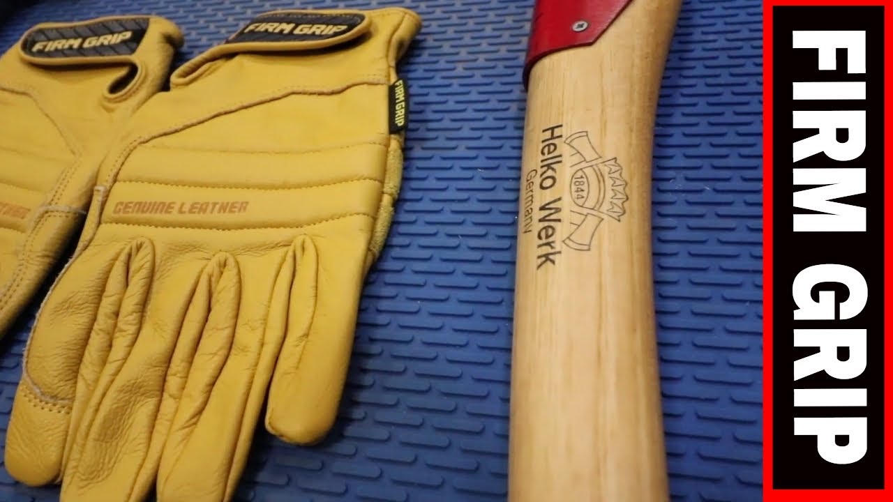 FIRM GRIP WORK GLOVES AT THE HOME DEPOT- LEATHER IMPACT- TOOL REVIEW TUESDAY!