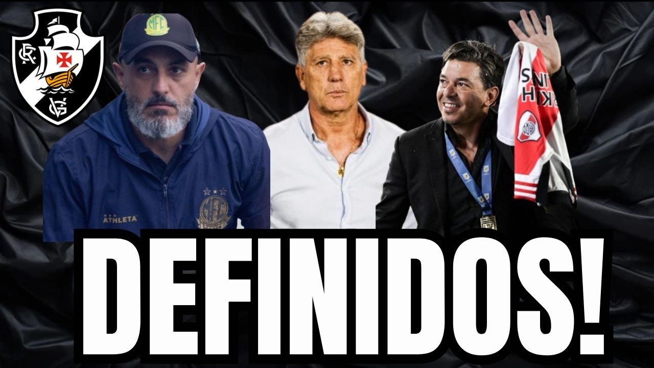 🚨DEFINIDOS! NOVO TREINADOR DO VASCO TEM PERFIL TRAÇADO E GALLARDO FICA LIVRE AGORA A NOITE