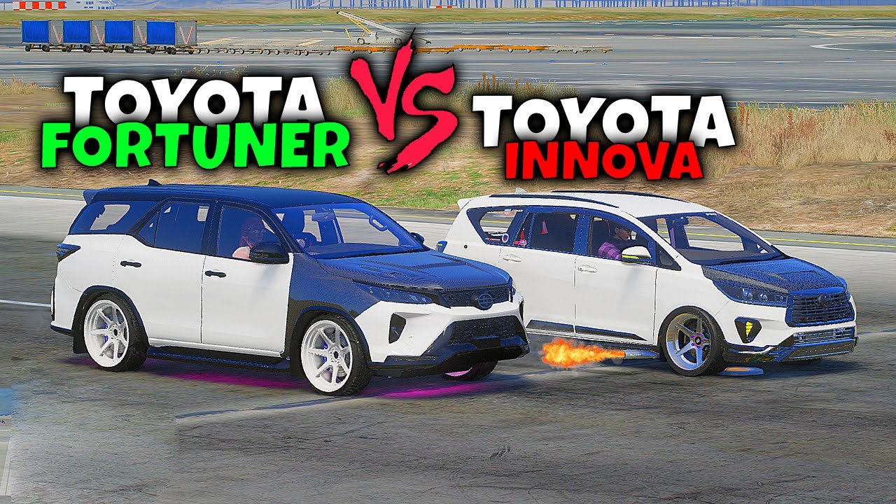 TOYOTA FORTUNER VS TOYTA INNOVA sa GTA 5 | SnoopX