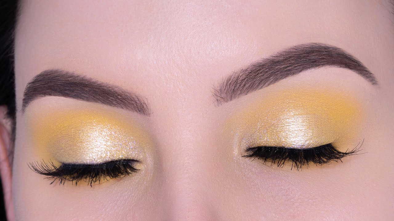 Simple 5-Minute Yellow Golden Eyeshadow Tutorial | Beginner-Friendly
