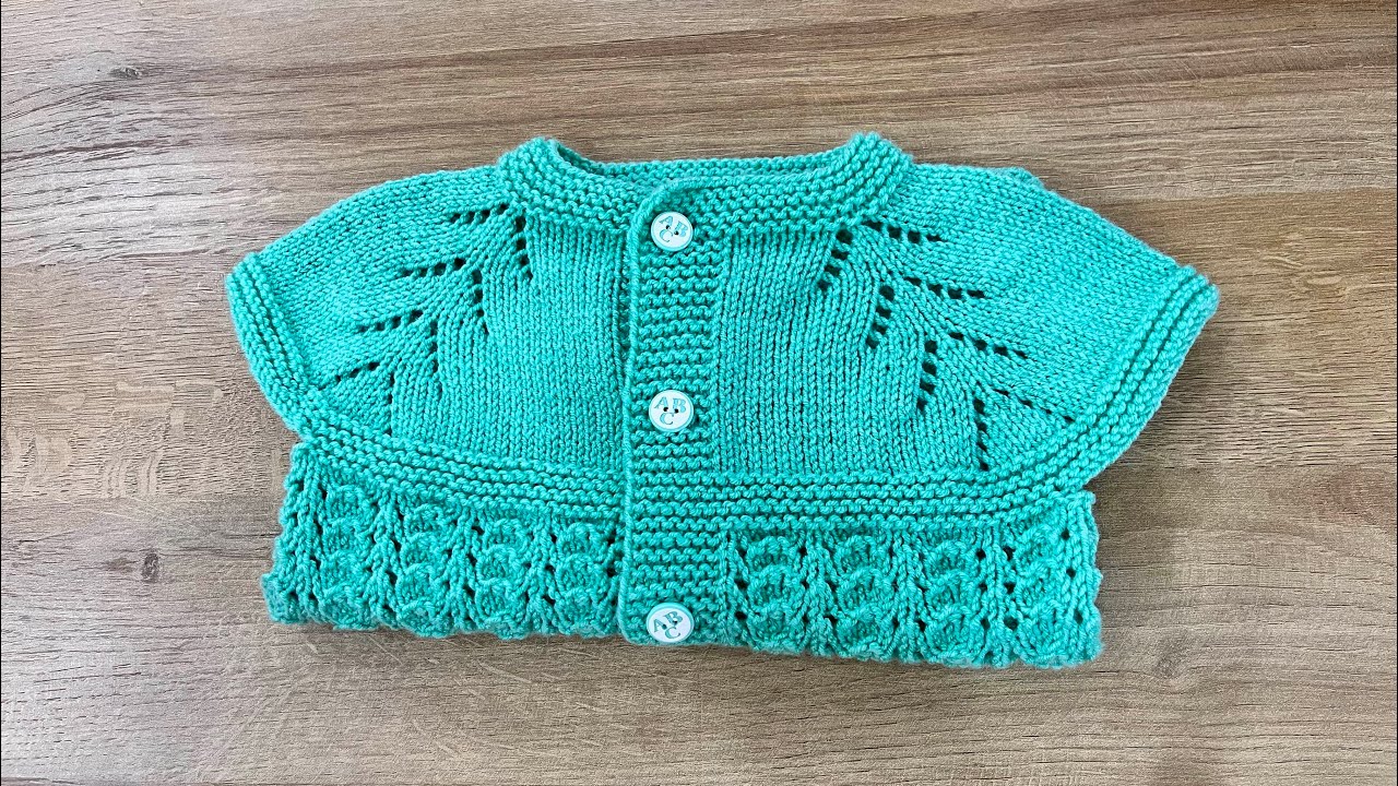 Yakadan başlamalı bebek yeleği ✅ baştan sona anlatım ✅  #knitting #bebekörgüsü #вязание