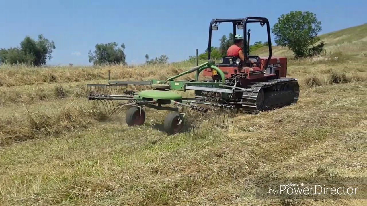 NEW HOLLAND 62.85 + Giroandanatore voltafieno OMA mini mixer | Raking Hay | 1° TAGLIO | DI FEBO