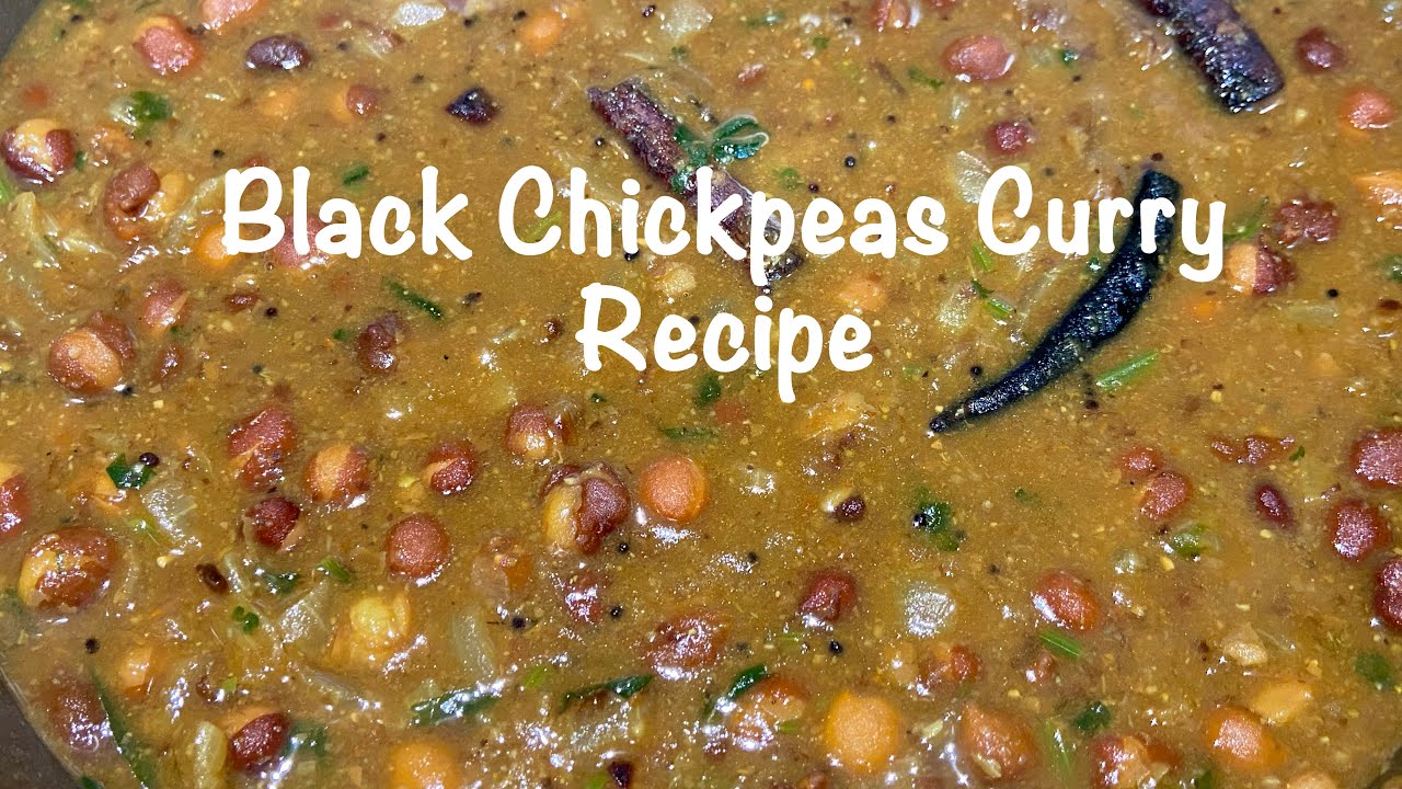 Black Chickpeas Recipe | Kala Chana Recipe | Vegan Chickpea Curry Recipe | High Protein Vegan Meals