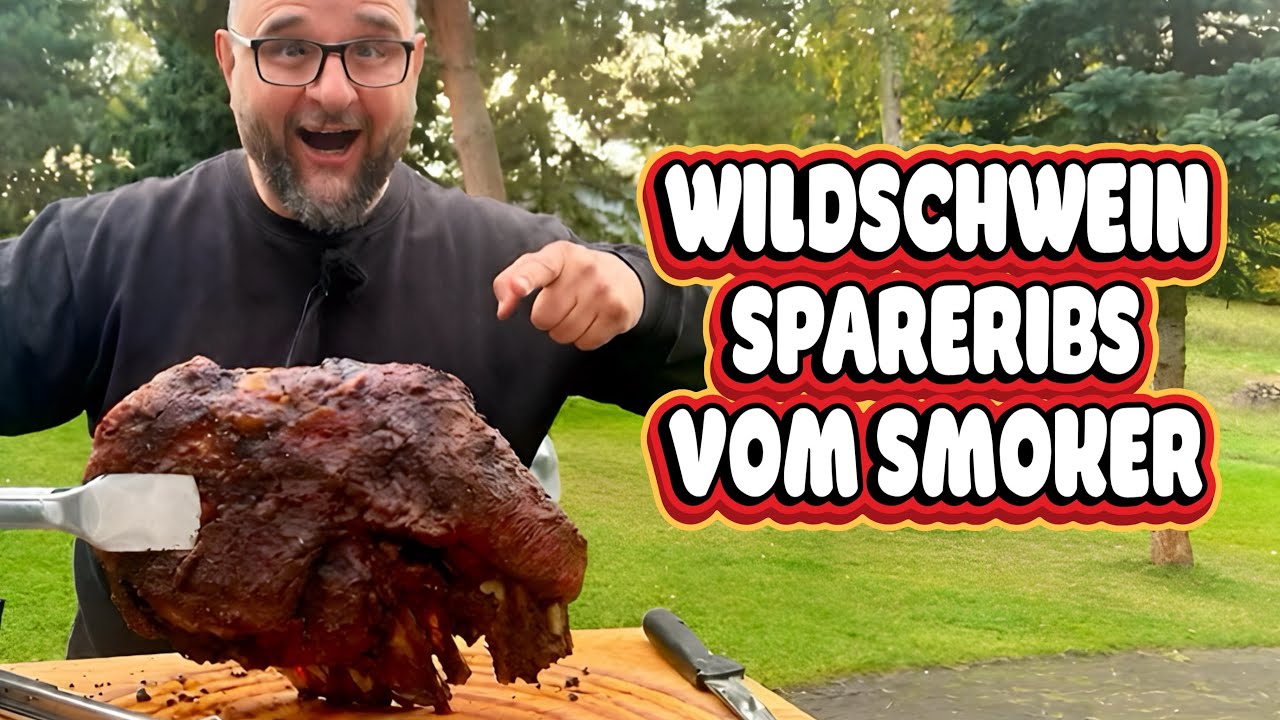 XXL RIPPCHEN VOM WILDSCHWEIN IM SMOKER GRILLEN --- Klaus grillt