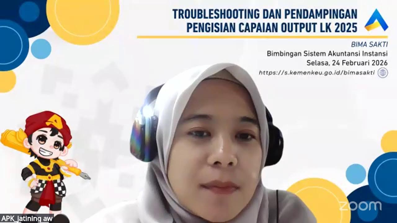 BIMASAKTI : 24-02-2026 Troubleshooting dan Pendampingan Pengisian Capaian Output LK 2025