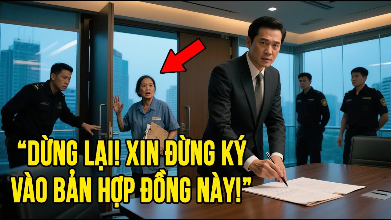 Cô Lao Công Ngăn CEO Ký Hợp Đồng 5 Tỷ – Sự Thật Phía Sau Khiến Tất Cả Choáng Váng