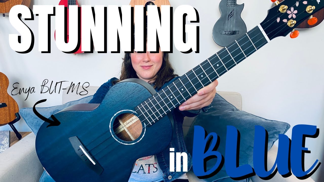 NEW Enya Solid Mahogany Tenor in BLUE! (EUT-MS BU) Ukulele Review | Cory Teaches Music
