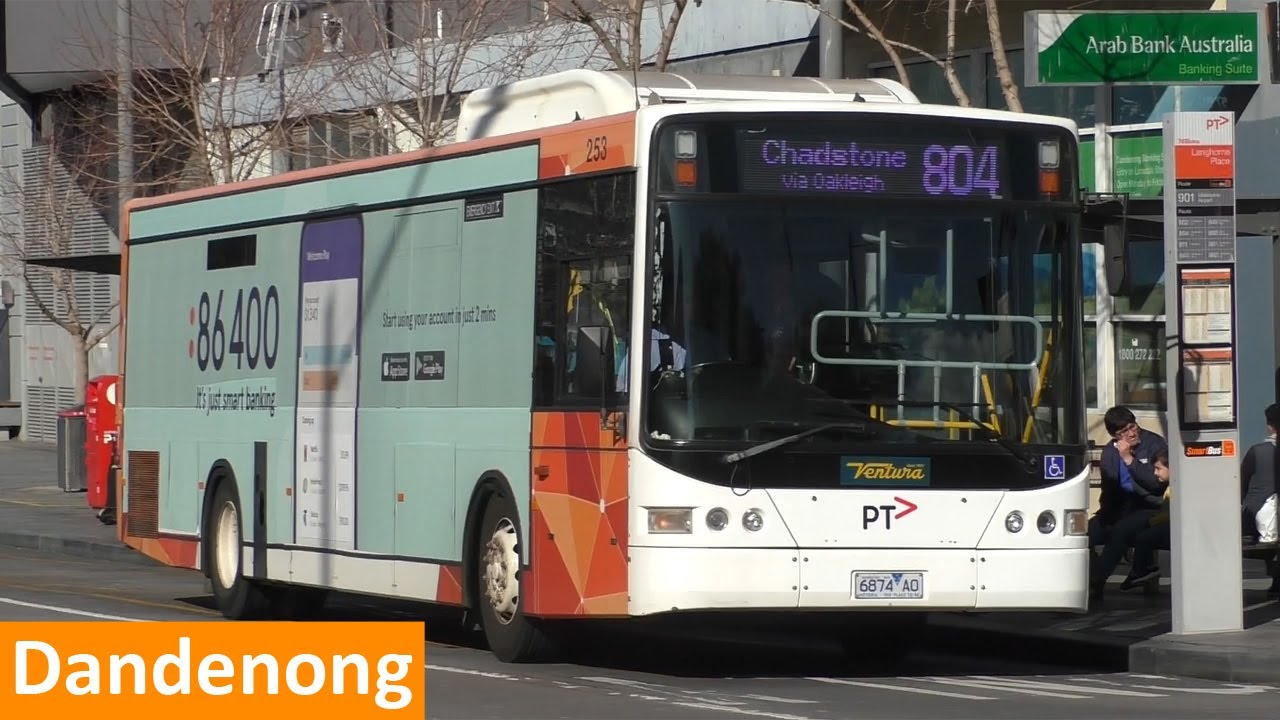 Buses in the Dandenong CBD - Melbourne Transport