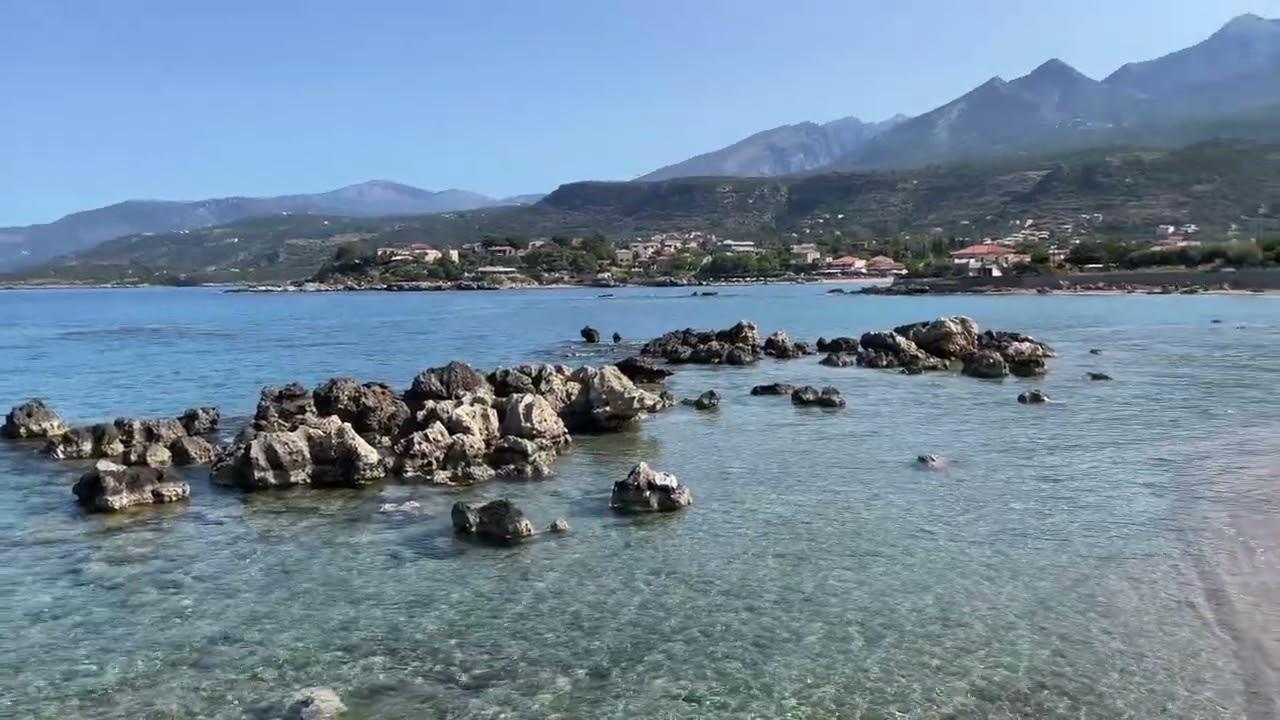 A hidden beach in Stoupa, Mani Peninsular, Greece #stoupa #mani #hiddenbeaches #secretbeaches