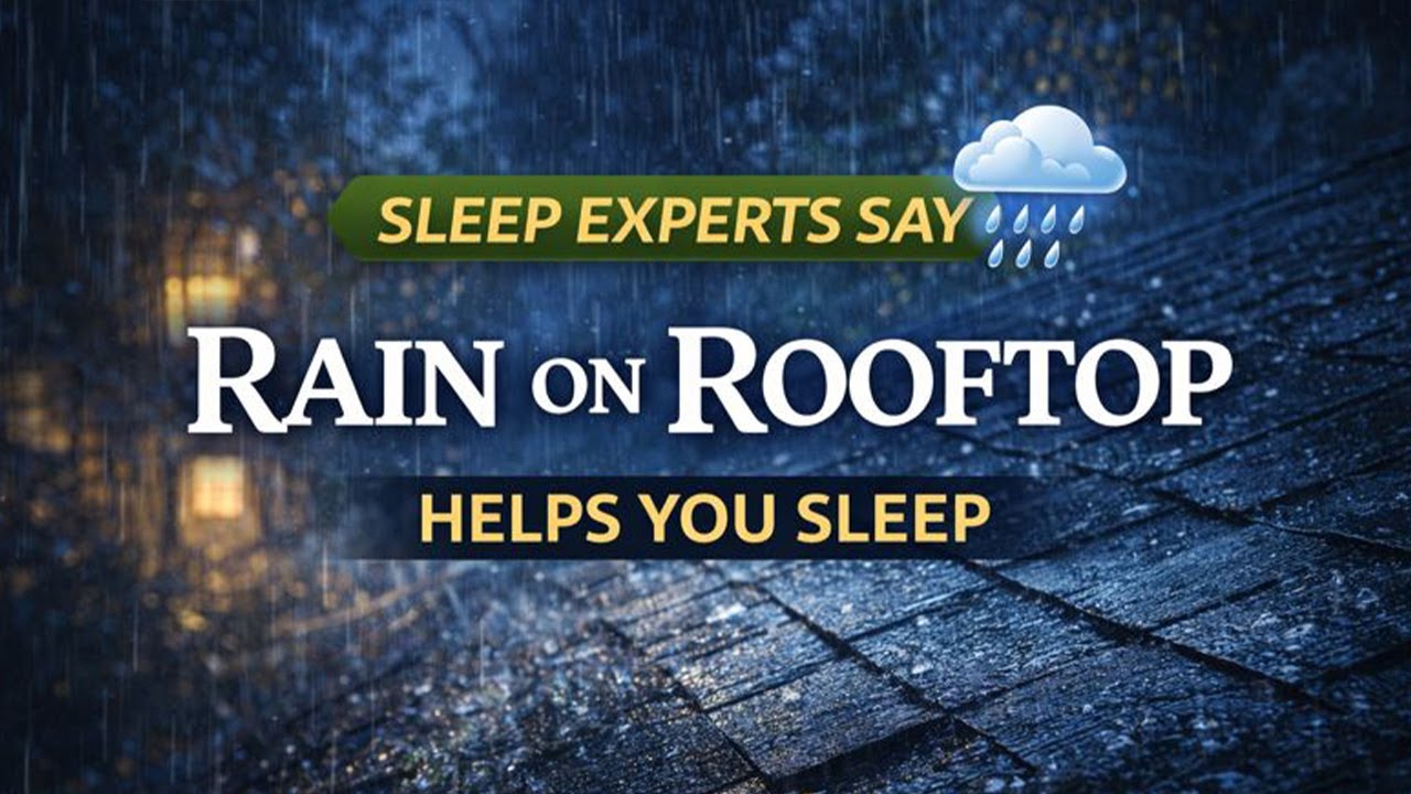 Sleep Experts Say Rain on a Rooftop Helps You Fall Asleep Faster