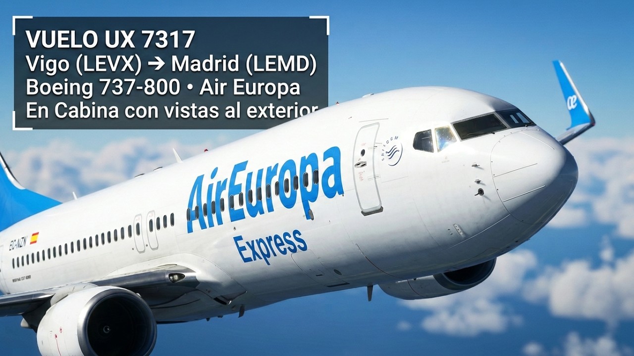 Vuelo Vigo - Madrid UX 7317 con Air Europa @aireuropa