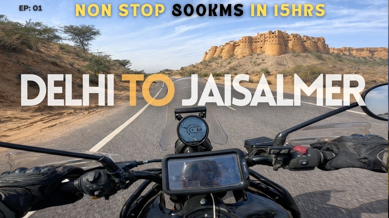 Delhi to Jaisalmer Solo Bike Ride | 800 KM Desert Challenge on Himalayan 450 | RAJASTHAN UP30RIDERS