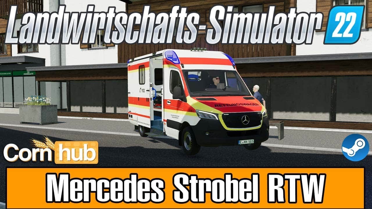 LS22 Mods - Mercedes Strobel RTW - LS22 Modvorstellung