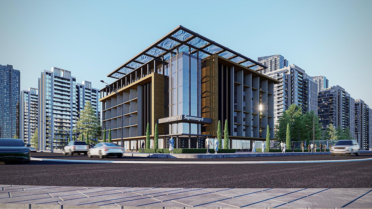 Ultra-Realistic Modern Commercial Building | D5 Render 2.11 Architectural Visualization
