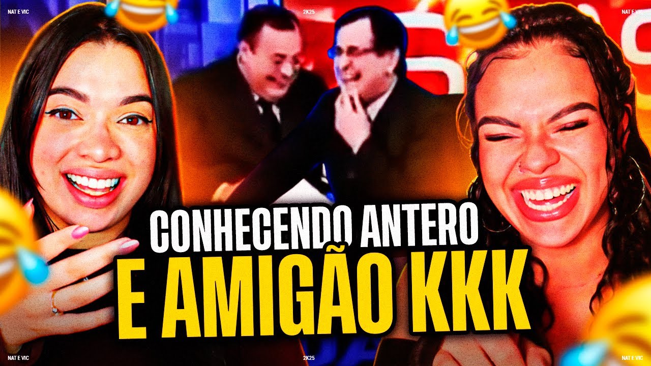 TENTE NÃO RIR - Nível HARD / Antero e Amigão - TOP 10 MOMENTOS ENGRAÇADOS | NAT e VIC MV [REACT]