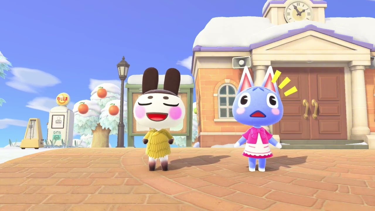 ACNH VCTPCF Genji and VCTPCF Rosie singing Steep Hill 