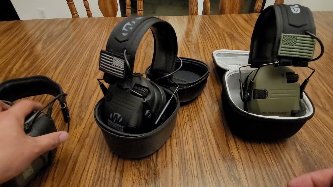 Walker's, Howard, Gloryfire Shooting earmuffs comparison video