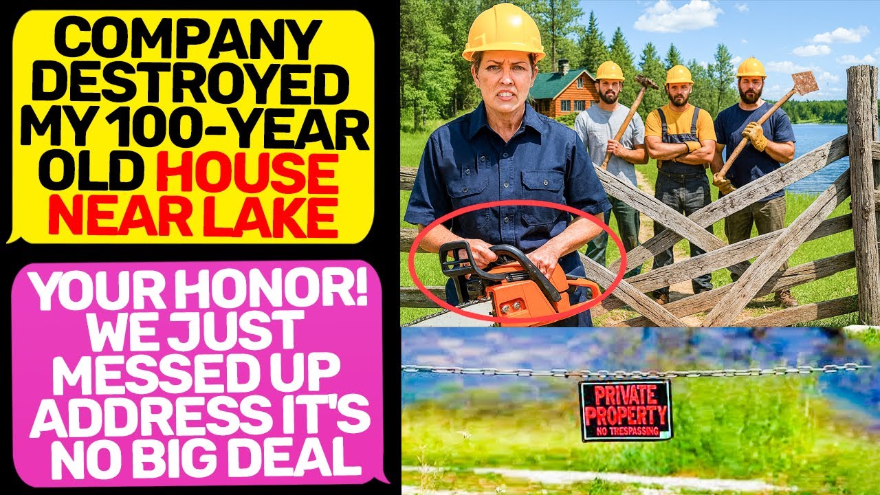 Company Destroyed my 100-Year old Lake House! Karen, I Am the Owner of this Land r/EntitledPeople