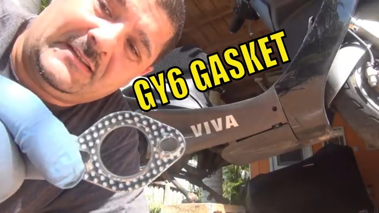 How to change exhaust gasket on 150cc gy6 scooter/motorcycle